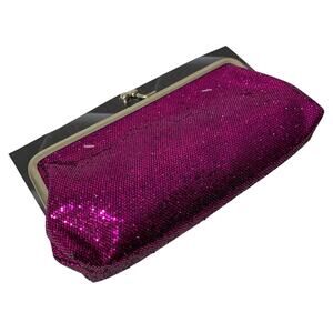 NWT Purple Sparkly Clutch Mini Bag